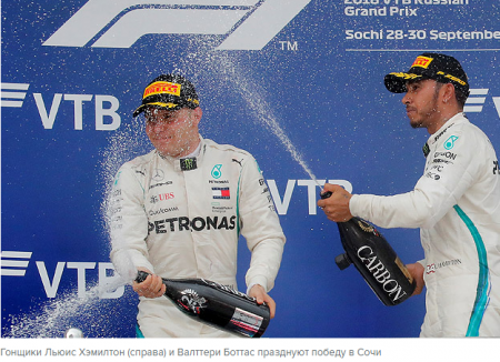 Владимир Путин поздравил победителя гонки «Формула-1»