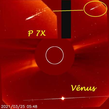 Последние (по времени) снимки телескопа объекта P 7X или по-простому – снимки «Нибиру» (апрель, 2021)